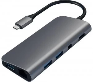 SATECHI Aluminum Multimedia 7-port USB Type-C Hub - Space Grey