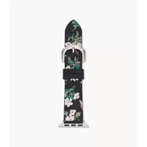 Kate Spade New York Womens Floral Silicone 38Mm/40Mm/41Mm Band For Apple Watch - Black / Green / Pink / White