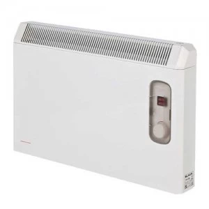 Elnur 0.75kW White Manual Electric Panel Heater 24 Hour Timer and Enclosed Analogue Control