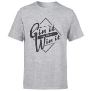 Gin it to Win it T-Shirt - Grey - 5XL
