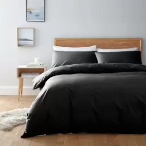 Linea Egyptian 200 Thread Count Fitted Sheet - Black