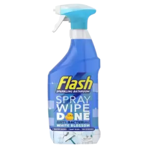 Flash Spray Wipe Done Bathroom Anti-Bacterial Multi Purpose Cleaning Spray 800ml - wilko