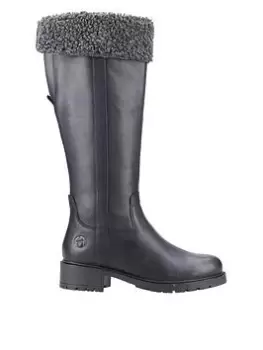 Cotswold Cheltenham Knee Boots, Black, Size 7, Women