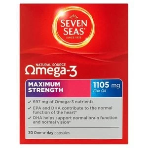 Seven Seas Natural Source Omega-3 Max Strength Capsules 30
