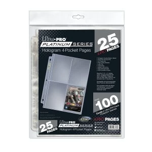 Ultra Pro Platinum Series 4-Pocket Pages - 25 Sleeves