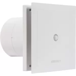 Airflow QuietAir Extractor Fan 120mm Motion Sensor/Timer in White ABS