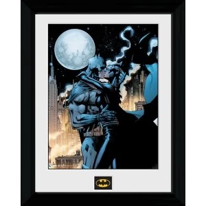 Batman Moonlit Kiss Framed Print