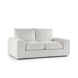 Luciana Luxury Jumbo Cord 2 Seater Sofa - Cream - Cream