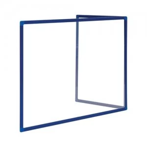Bi-Office Duo Glass Board 900mm 1200x900 Blue Alu Frm