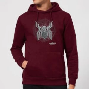 Spider-Man Far From Home Web Icon Hoodie - Burgundy - XL