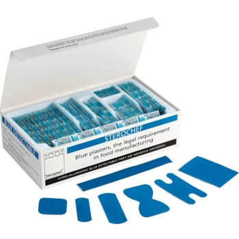Blue Detectable Plasters Assorted (Box-100) - Medikit