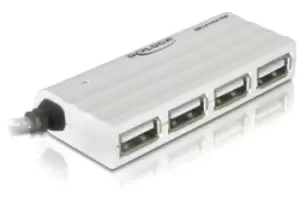 DeLOCK USB 2.0 external 4-port HUB 480 Mbps White