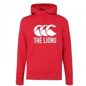Canterbury British and Irish Lions Logo Hoodie Mens - TANGO RED