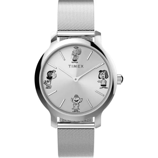 Timex Watches Ladies Peanuts Transcend Silver-Tone Watch TW2W46000