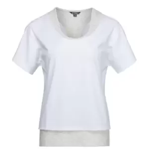 Golddigga Double Plain T Shirt Ladies - White