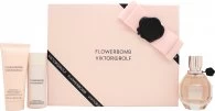 Viktor & Rolf FlowerBomb Gift Set 50ml Eau de Parfum + 50ml Body Lotion + 50ml Shower Gel