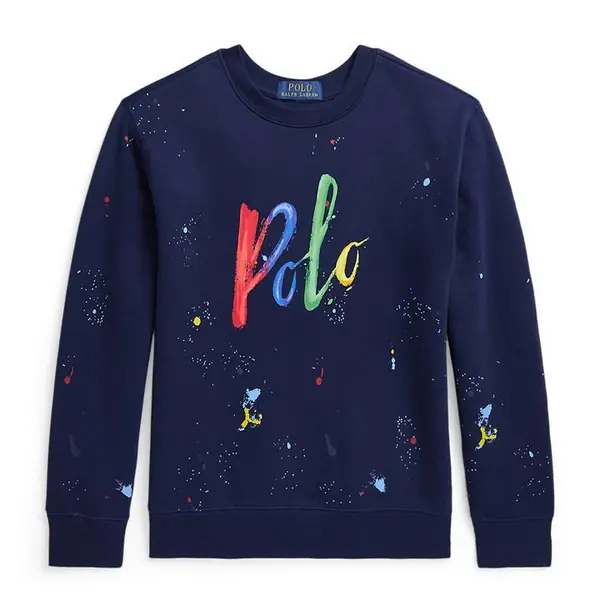 Polo Ralph Lauren Logo Knit Sweatshirt Junior - Blue 7 - 8 Years