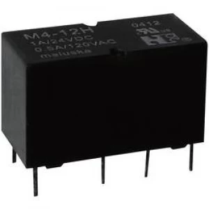 PCB relays 24 Vdc 1 A 2 change overs M4 24H