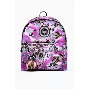 Hype Animal Print Backpack (One Size) (Multicoloured)