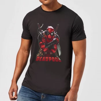 Marvel Deadpool Ready For Action T-Shirt - Black - 4XL - Black