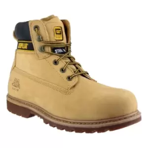 Caterpillar Holton S3 Goodyear Welted Safety Honey Size 14