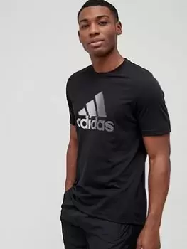 adidas Designed 2 Move Badge of Sport Logo T-Shirt - Black Size M Men