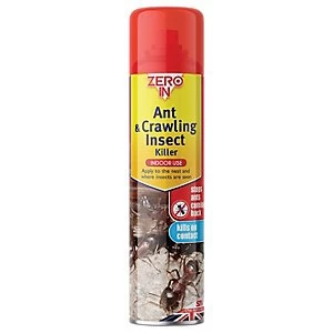 Zero In Ant and Crawling Insect Killer Spray 300ml Aerosol