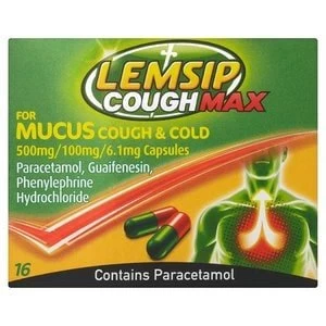 Lemsip Mucus Cough & Cold Capsules 16s