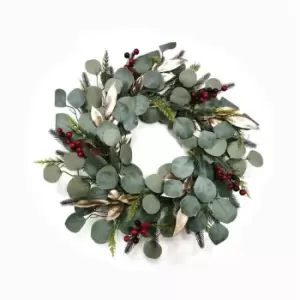 The Spirit Of Christmas Rattan Wreath 31 - Green