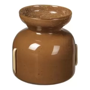 Broste Copenhagen Vera Mouthblown Glass Vase in Brown - Small