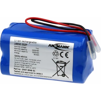 2447-3049-02 Battery Pack Li-ion 2S2P 7.4V 5.2Ah Block - Ansmann