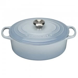Le Creuset Signature Cast Iron Oval Casserole Dish - 29cm - Coastal Blue