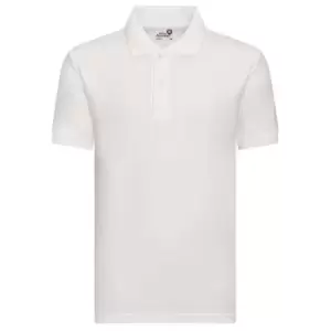 Awdis Childrens/Kids Academy Pique Polo Shirt (7-8 Years) (White)