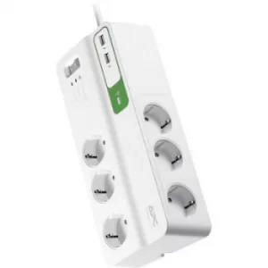 APC by Schneider Electric PM6U-GR Surge protection socket strip 6x White PG connector