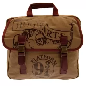 Harry Potter 9 & 3 Quarters Messenger Bag (One Size) (Tan/Brown)