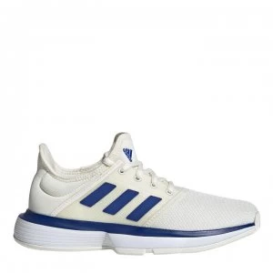 adidas SoleCourt Tennis Shoes Junior Boys - White/Blue