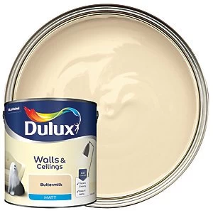 Dulux Walls & Ceilings Buttermilk Matt Emulsion Paint 2.5L