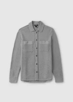 Paige Mens Larson Button Up Sweater In Weathered Stone