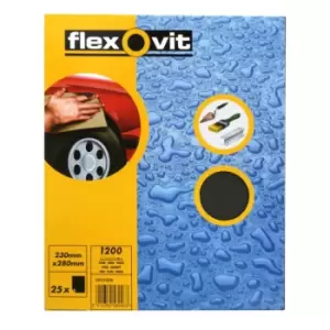 FLEXOVIT Wet & Dry Paper - P1200 - Pack Of 25 66254471694