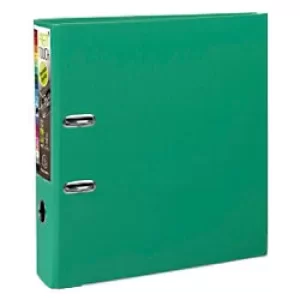 Prem'touch Lever Arch File A4+ PP S80mm, 2 Rings, Green, Pack of 10