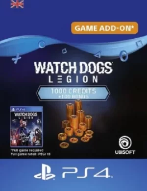 Watch Dogs Legion 1100 Credits Pack PS4