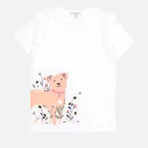 Barbour Girls Penny T-Shirt - White - S (6-7 Years)