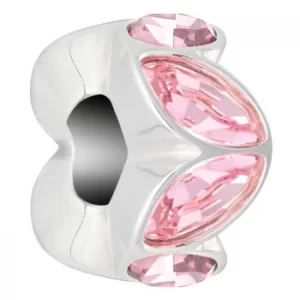 Chamilia Rose Crystal Accent Reflections Charm