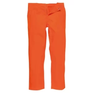 Biz Weld Mens Flame Resistant Trousers Orange Medium 32"
