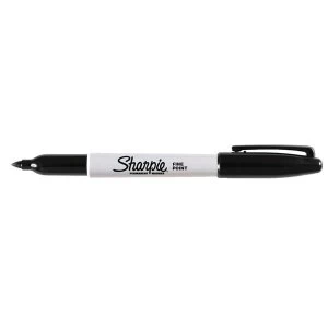 Sharpie Permanent Marker Fine Tip 1.0mm Line Black Pack of 12 Pens