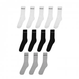 Donnay Crew Socks 12 Pack Mens Plus - Multi Asst
