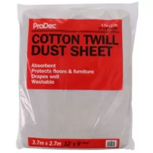 ProDec 12' X 9' Cotton Twill Dust Sheet- you get 10