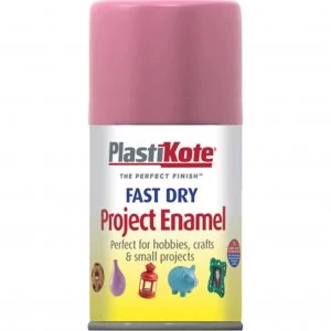 Plastikote Dry Enamel Aerosol Spray Paint Hot Pink 100ml