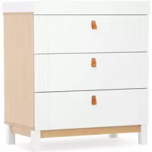 CuddleCo Rafi Dresser & Changer, Oak/White - Oak/White