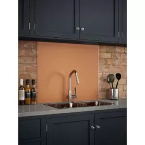Copper Glass Kitchen Splashback 900mm x 750mm - Copper